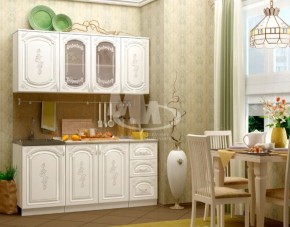 ЛИЗА-2 Кухонный гарнитур 1,7 Белый глянец холодный в Краснокамске - krasnokamsk.ok-mebel.com | фото