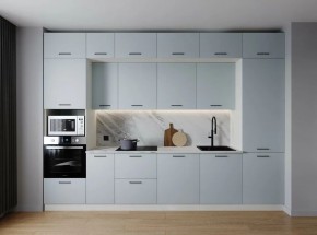 Кухонный гарнитур Смоки 3400 (Стол. 38мм) в Краснокамске - krasnokamsk.ok-mebel.com | фото