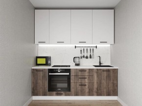 Кухонный гарнитур Старое Дерево 2200 h950 (Стол. 38мм) в Краснокамске - krasnokamsk.ok-mebel.com | фото