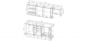 Кухонный гарнитур Старое Дерево 2550 (Стол. 26мм) в Краснокамске - krasnokamsk.ok-mebel.com | фото 2