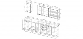 Кухонный гарнитур Старое Дерево 2800 (Стол. 38мм) в Краснокамске - krasnokamsk.ok-mebel.com | фото 2