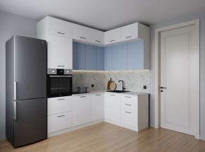 Кухонный гарнитур угловой Капри 2200*1700 (Стол. 38мм) в Краснокамске - krasnokamsk.ok-mebel.com | фото