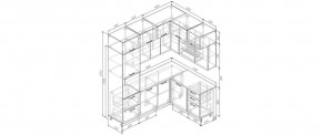 Кухонный гарнитур Умбра 2200*1700 (Стол. 38мм) в Краснокамске - krasnokamsk.ok-mebel.com | фото 2