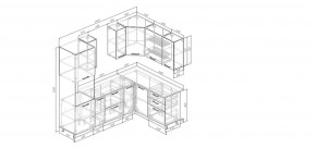 Кухонный гарнитур Умбра 2400*1600 (Стол. 38мм) в Краснокамске - krasnokamsk.ok-mebel.com | фото 2