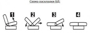 ЛАУРА ЛЮКС Диван Лаура Люкс БД+2подушки в Краснокамске - krasnokamsk.ok-mebel.com | фото 7