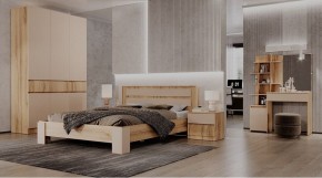 ЛЕНОРА Спальный гарнитур (модульный) кашемир в Краснокамске - krasnokamsk.ok-mebel.com | фото
