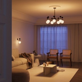Люстра на штанге Maytoni Museo MOD436PL-05BS в Краснокамске - krasnokamsk.ok-mebel.com | фото 3