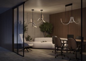 Люстра на штанге Maytoni Wabi MOD428PL-L27BK в Краснокамске - krasnokamsk.ok-mebel.com | фото 6