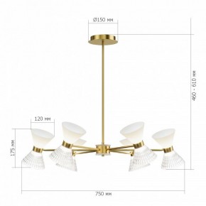 Люстра на штанге ST-Luce SPIRIT SL2004.303.12 в Краснокамске - krasnokamsk.ok-mebel.com | фото 2