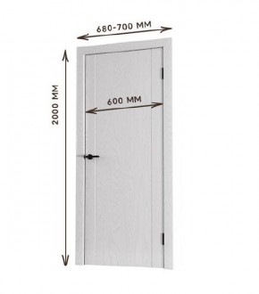 Межкомнатная дверь Bolivar Роялвуд белый (комплект) 600 в Краснокамске - krasnokamsk.ok-mebel.com | фото