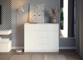 МОРИ МК 1200.4 Комод (белый) в Краснокамске - krasnokamsk.ok-mebel.com | фото 3