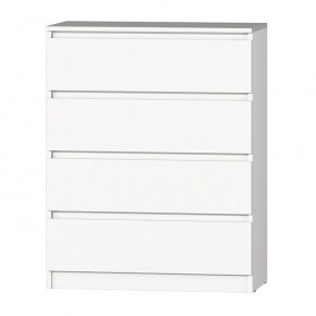 МС "Хилтон" Комод №1 800 (4 ящ.) белый текстурный в Краснокамске - krasnokamsk.ok-mebel.com | фото 2