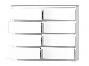 МС "Хилтон" Комод №3 1200 (8 ящ.) белый текстурный в Краснокамске - krasnokamsk.ok-mebel.com | фото 3