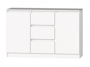 МС "Хилтон" Комод №4 1200 (белый текстурный) в Краснокамске - krasnokamsk.ok-mebel.com | фото 2