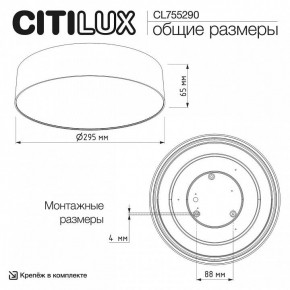 Накладной светильник Citilux BART CL755290 в Краснокамске - krasnokamsk.ok-mebel.com | фото 7