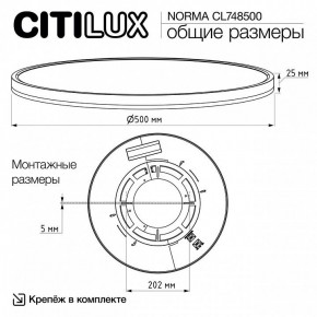 Накладной светильник Citilux Norma CL748500 в Краснокамске - krasnokamsk.ok-mebel.com | фото 11