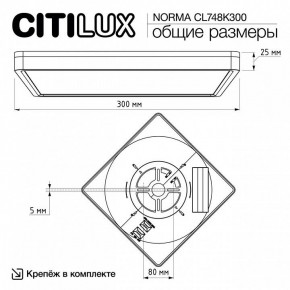 Накладной светильник Citilux Norma CL748K300 в Краснокамске - krasnokamsk.ok-mebel.com | фото 7