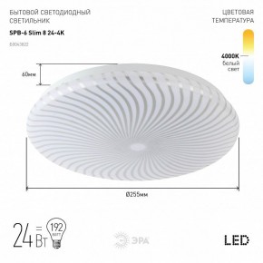 Накладной светильник Эра Slim SPB-6 Slim 8 24-4K в Краснокамске - krasnokamsk.ok-mebel.com | фото 2