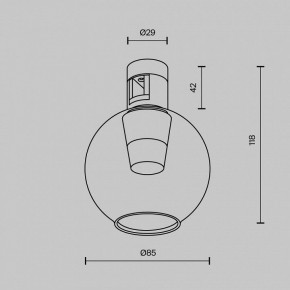 Накладной светильник Maytoni Bubble TR148-1-3W4K-PT в Краснокамске - krasnokamsk.ok-mebel.com | фото 6