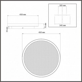 Накладной светильник Sonex Shimmers 7736/60L в Краснокамске - krasnokamsk.ok-mebel.com | фото 8