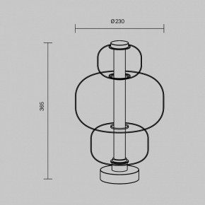 Настольная лампа декоративная Maytoni Atmos MOD364TL-L15W3K в Краснокамске - krasnokamsk.ok-mebel.com | фото 5