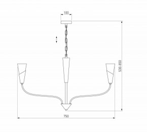 Подвесная люстра Eurosvet Rhyton 60167/6 никель в Краснокамске - krasnokamsk.ok-mebel.com | фото 5