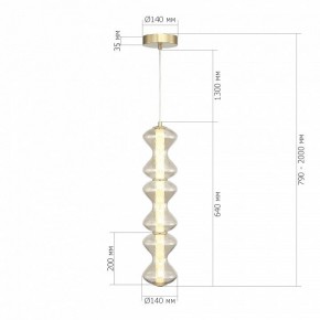 Подвесная люстра ST-Luce SPINE SL6136.213.01 в Краснокамске - krasnokamsk.ok-mebel.com | фото 4