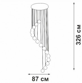 Подвесная люстра Vitaluce V2893 V2893-9/16S в Краснокамске - krasnokamsk.ok-mebel.com | фото 4