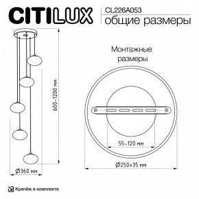 Подвесной светильник Citilux Atman Smart CL226A053 в Краснокамске - krasnokamsk.ok-mebel.com | фото 9