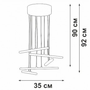 Подвесной светильник Vitaluce V3046 V3046-1/5S в Краснокамске - krasnokamsk.ok-mebel.com | фото 5