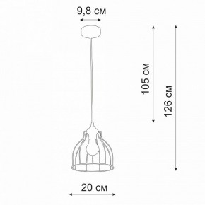 Подвесной светильник Vitaluce V3102 V3102-1/1S в Краснокамске - krasnokamsk.ok-mebel.com | фото 3