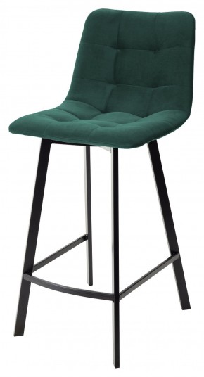 Полубарный стул CHILLI-QB SQUARE зеленый #19, велюр / черный каркас (H=66cm) М-City в Краснокамске - krasnokamsk.ok-mebel.com | фото 1