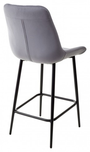 Полубарный стул ХОФМАН, цвет H-14 Серый, велюр / черный каркас H=63cm М-City в Краснокамске - krasnokamsk.ok-mebel.com | фото 5