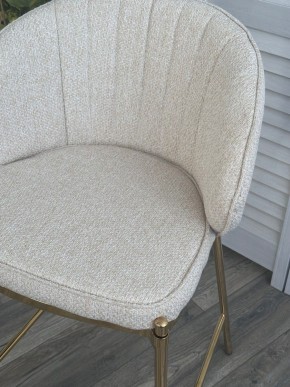 Полубарный стул WENDY TRF-11 светло-бежевый, ткань / золотой каркас (H=65) М-City в Краснокамске - krasnokamsk.ok-mebel.com | фото
