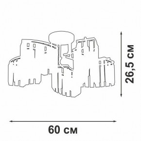 Потолочная люстра Vitaluce V5884 V5884-0/5PL в Краснокамске - krasnokamsk.ok-mebel.com | фото 3