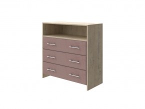 PROxSON Комод Varna (ЛДСП Бунратти+ткань Бунратти/Ultra Горячий шоколад) 90x40 в Краснокамске - krasnokamsk.ok-mebel.com | фото