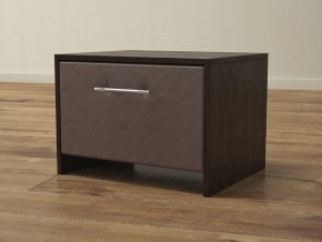 PROxSON Тумба Varna (ЛДСП Венге+экокожа Дуб венге с коричневым) 51x40 в Краснокамске - krasnokamsk.ok-mebel.com | фото