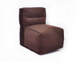 Прямое модульное бескаркасное кресло Комфорт (Шоколад велюр) в Краснокамске - krasnokamsk.ok-mebel.com | фото