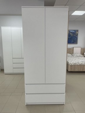 Шкаф 2-ств. с 2 ящиками "Бьянко" в Краснокамске - krasnokamsk.ok-mebel.com | фото 3