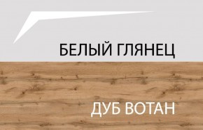 Шкаф 2DG с полками, TAURUS, цвет белый/дуб вотан в Краснокамске - krasnokamsk.ok-mebel.com | фото 4