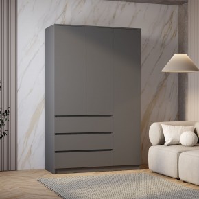 Шкаф 3-х створчатый Симпл ШК-08 (графит) в Краснокамске - krasnokamsk.ok-mebel.com | фото 3