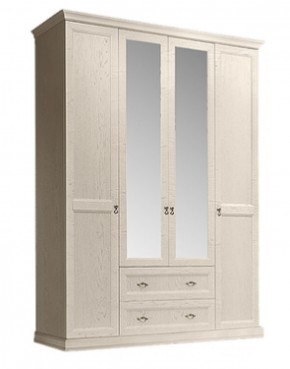 Шкаф 4-х дверный (с зеркалами) для платья и белья с выдвижными ящиками Венеция дуб седан (ВНШ1/41) в Краснокамске - krasnokamsk.ok-mebel.com | фото