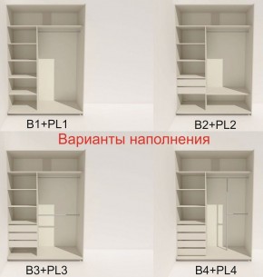 Шкаф-купе 1400 серии SOFT D6+D4+B2+PL2 (2 ящика+1штанга+1 полка) профиль «Капучино» в Краснокамске - krasnokamsk.ok-mebel.com | фото 7