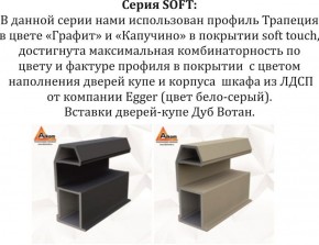 Шкаф-купе 1800 серии SOFT D1+D3+B2+PL1 (2 ящика+1штанга) профиль «Графит» в Краснокамске - krasnokamsk.ok-mebel.com | фото 11