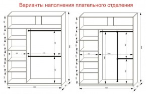 Шкаф-купе 1800 серии SOFT D1+D3+B2+PL1 (2 ящика+1штанга) профиль «Графит» в Краснокамске - krasnokamsk.ok-mebel.com | фото 7