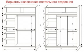 Шкаф-купе 1800 серии SOFT D8+D2+B2+PL4 (2 ящика+F обр.штанга) профиль «Графит» в Краснокамске - krasnokamsk.ok-mebel.com | фото 8