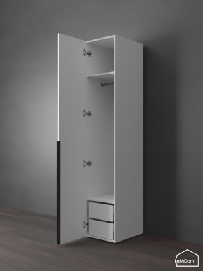 Шкаф Linnea MHR-1-3 2050х400х510 (Белый-М 11.1.1) в Краснокамске - krasnokamsk.ok-mebel.com | фото 5