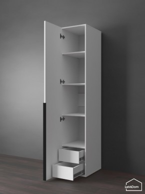 Шкаф Linnea MHR-1-4 2050х400х510 (Белый-М 11.1.1) в Краснокамске - krasnokamsk.ok-mebel.com | фото 6