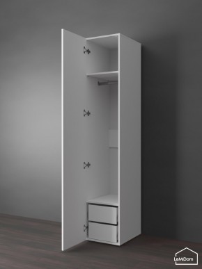 Шкаф Linnea MHR-1PO-3 2050х400х510 (Белый-М 11.1.2) в Краснокамске - krasnokamsk.ok-mebel.com | фото 4