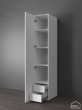 Шкаф Linnea MHR-1PO-4 2050х400х510 (Белый-М 11.1.2) в Краснокамске - krasnokamsk.ok-mebel.com | фото 4